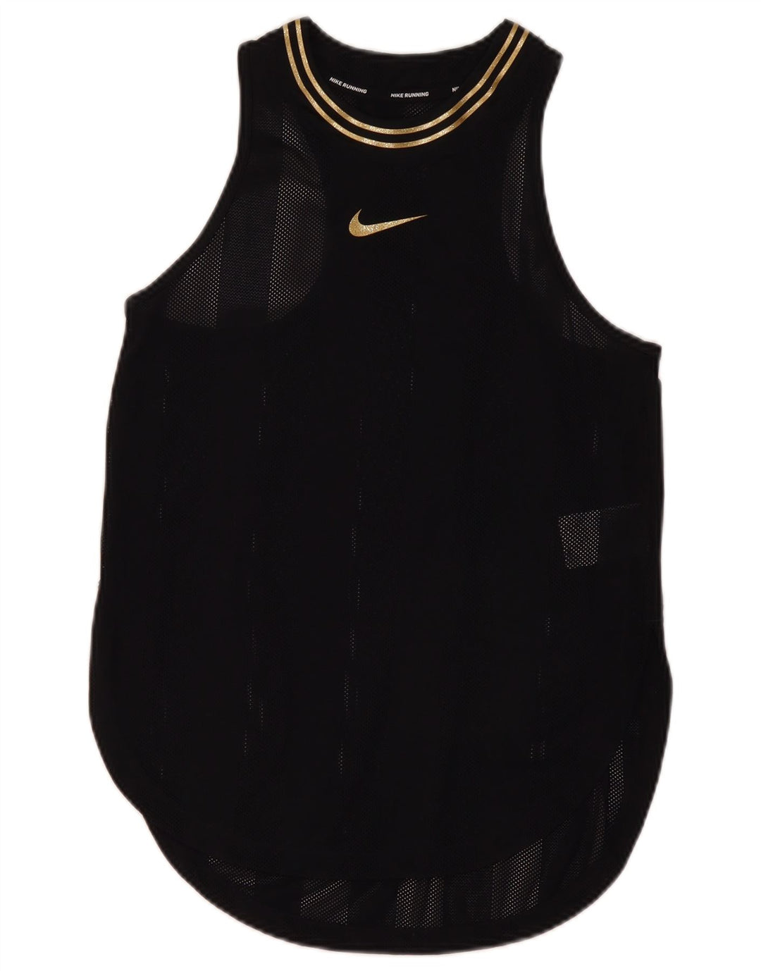 Nike Womens Dri Fit Vest Top UK 10 Small Black Nylon