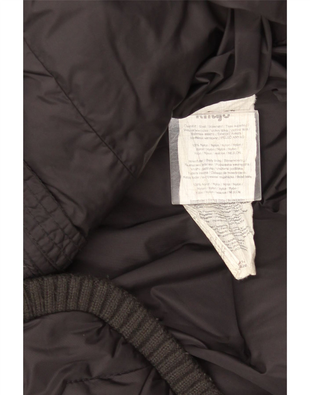 KHUJO Mens Hooded Padded Jacket UK 40 Large Black Nylon
