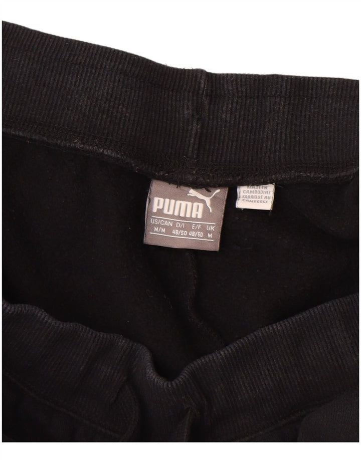 PUMA Womens Tracksuit Trousers UK 12 Medium  Black Cotton