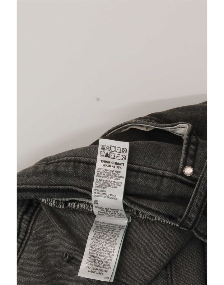 Marks & Spencer Mens Straight Jeans W32 L29 Grey Cotton