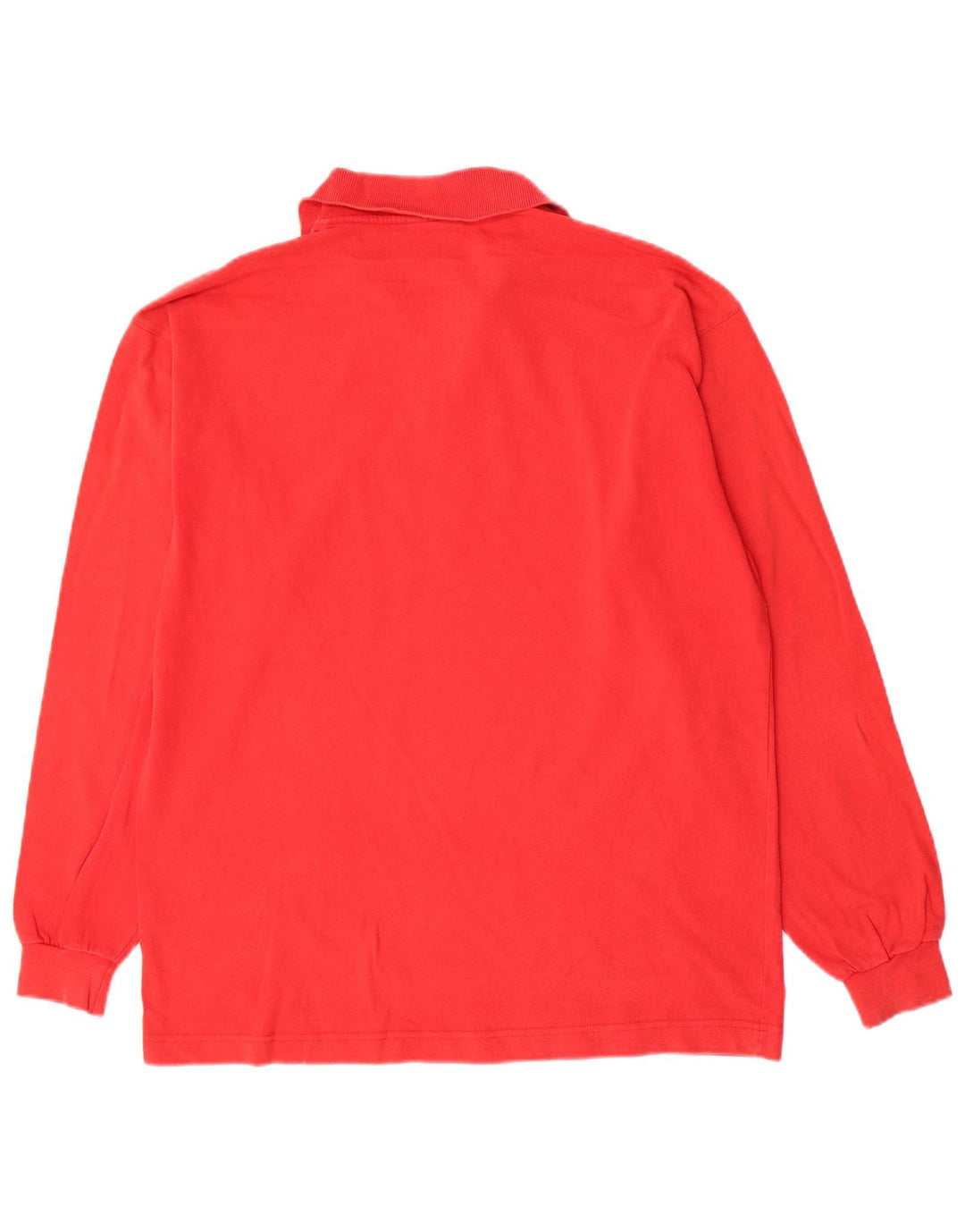 North Sails Mens Long Sleeve Polo Shirt Medium Red Cotton