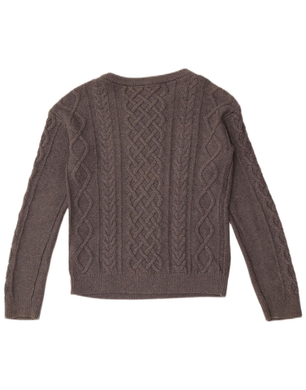 Gap Girls Boat Neck Jumper Sweater 11-12 Years XL Grey Cotton
