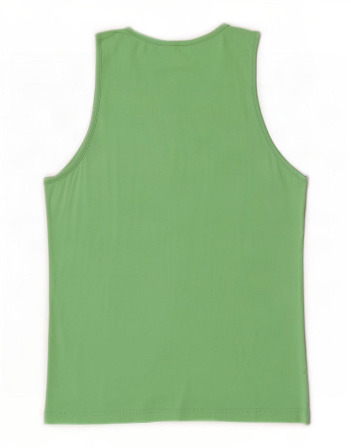Adidas Mens Vest Top Small Green Cotton