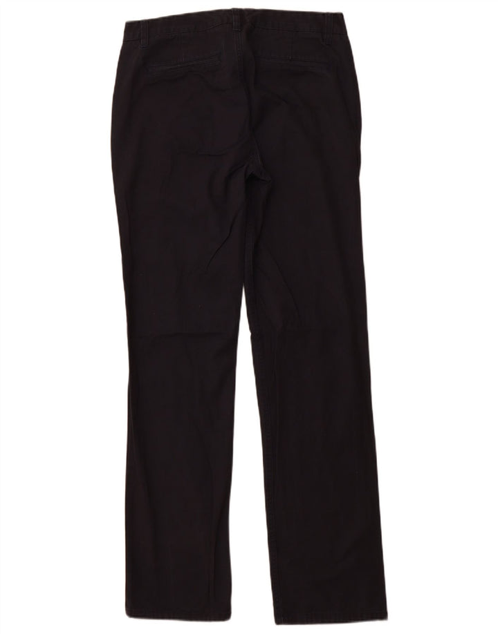 BONOBOS Mens Straight Chino Trousers W31 L32 Black Cotton