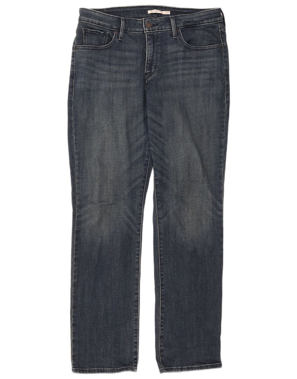 Levi's Womens 314 Shaping Straight Jeans US 16 2XL W33 L31 Blue Cotton