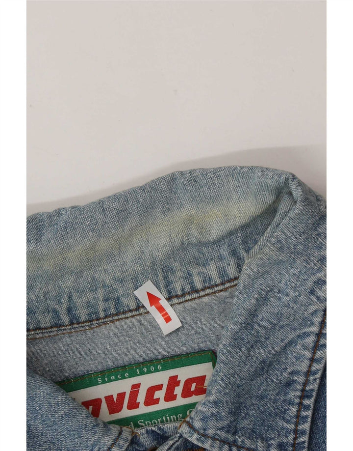 Invicta Mens Denim Jacket UK 40 Large Blue Cotton