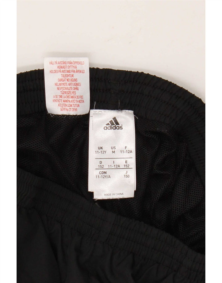 Adidas Boys Graphic Sport Shorts 11-12 Years Black Polyester