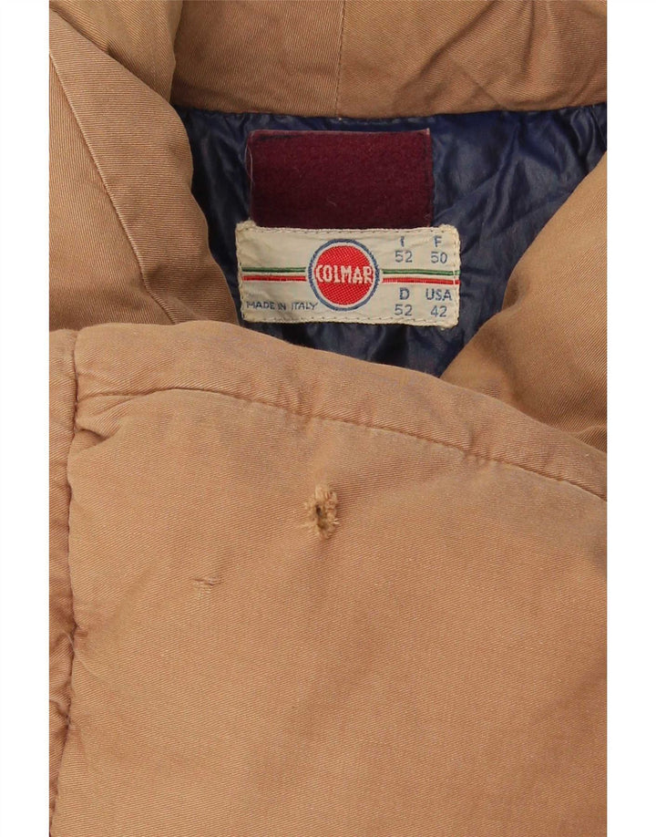 Colmar Mens Padded Jacket IT 52 Large Brown Cotton