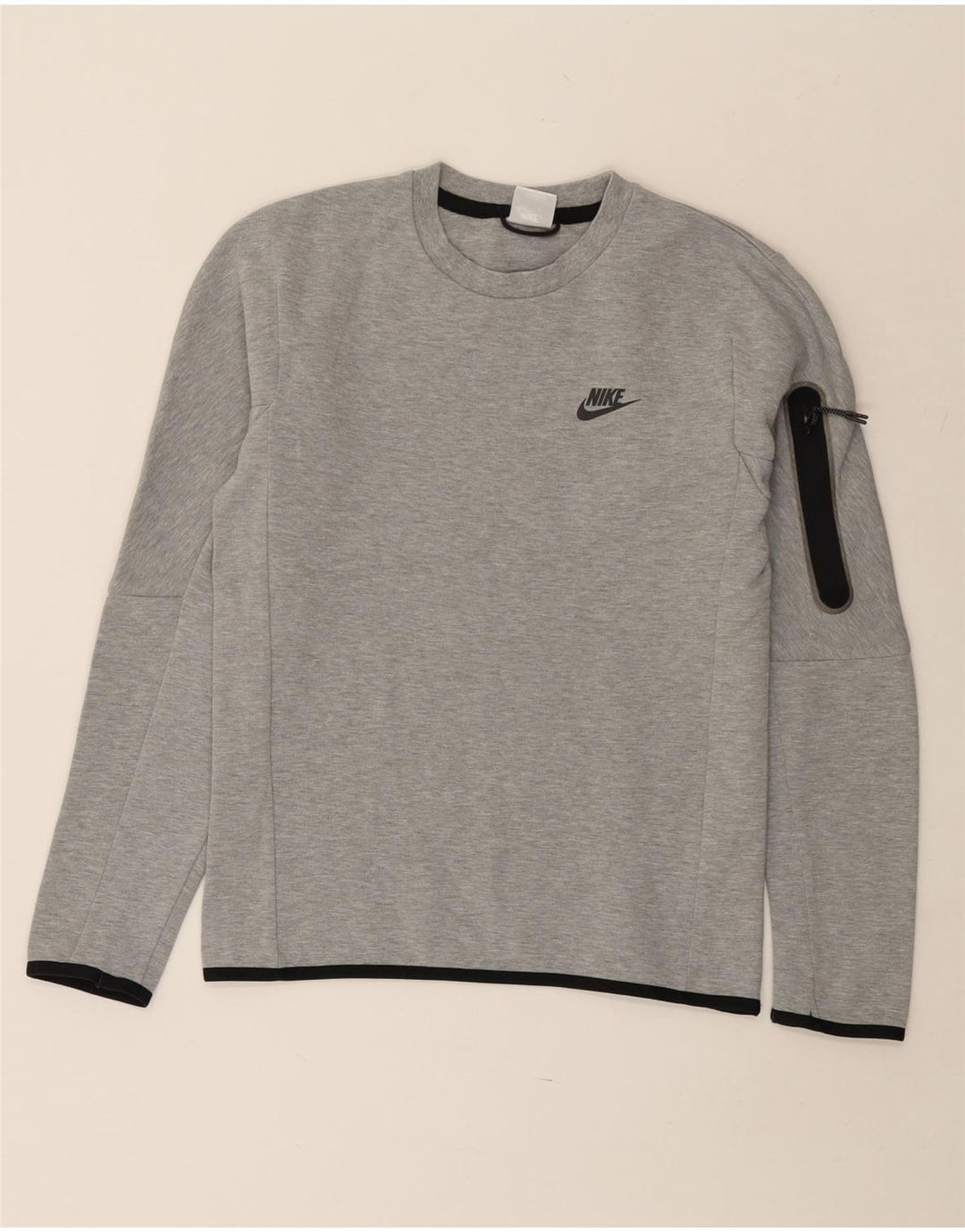 Nike Mens Sweatshirt Jumper XS Grey Flecked Cotton