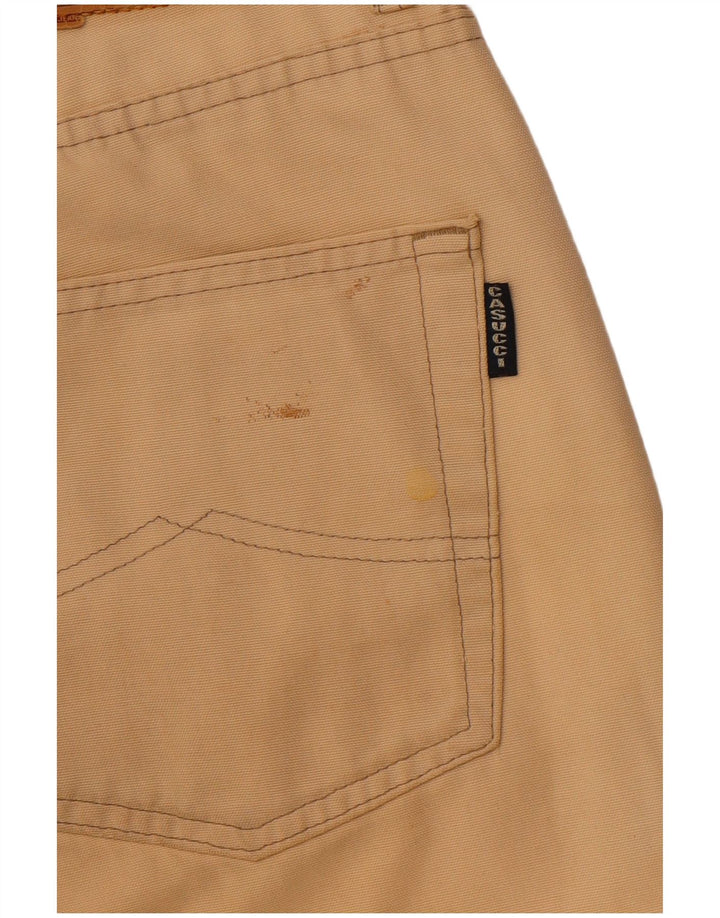 CASSUCI Womens Straight Casual Trousers W34 L29 Beige