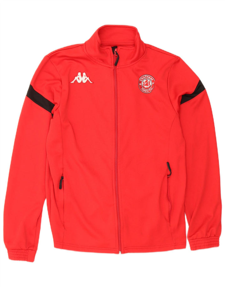 Kappa Mens Chatham Tracksuit Top Jacket Small Red Colourblock