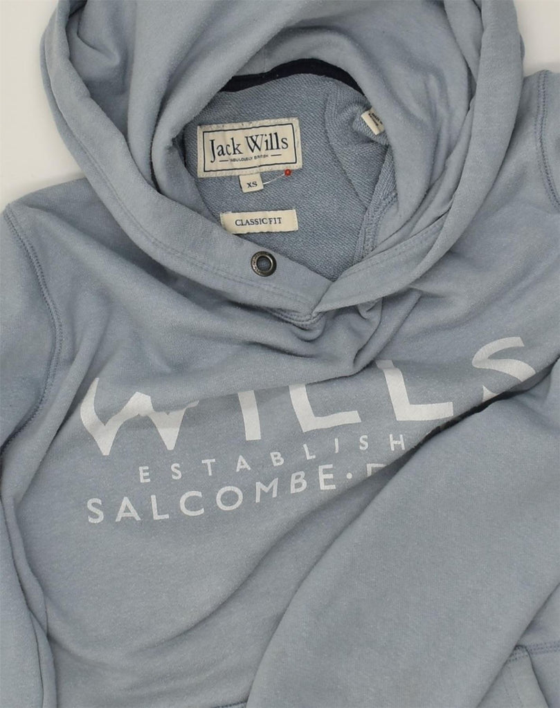 JACK WILLS Mens Classic Fit Hoodie Jumper XS Grey | Vintage Jack Wills | Thrift | Second-Hand Jack Wills | Used Clothing | Messina Hembry 