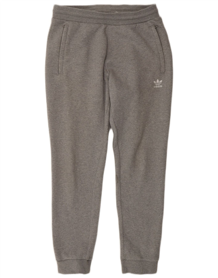 Adidas Womens Tracksuit Trousers Joggers Medium W32 L30 Grey Cotton