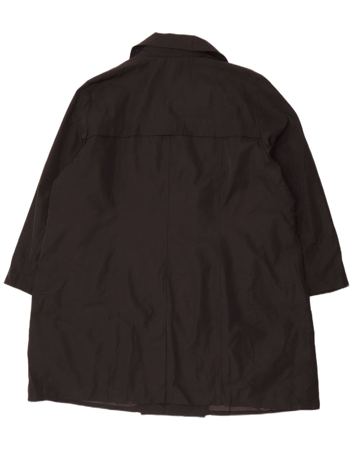 Marks & Spencer Womens Autograph Trench Coat UK 24 4XL Black Polyester