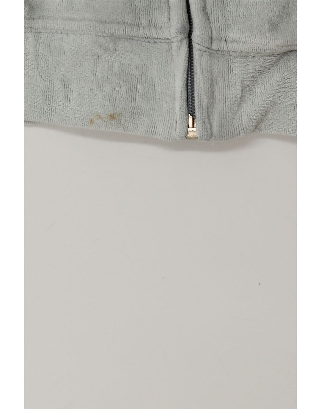 Champion Womens Velour Tracksuit Top Jacket UK 14 Medium Blue