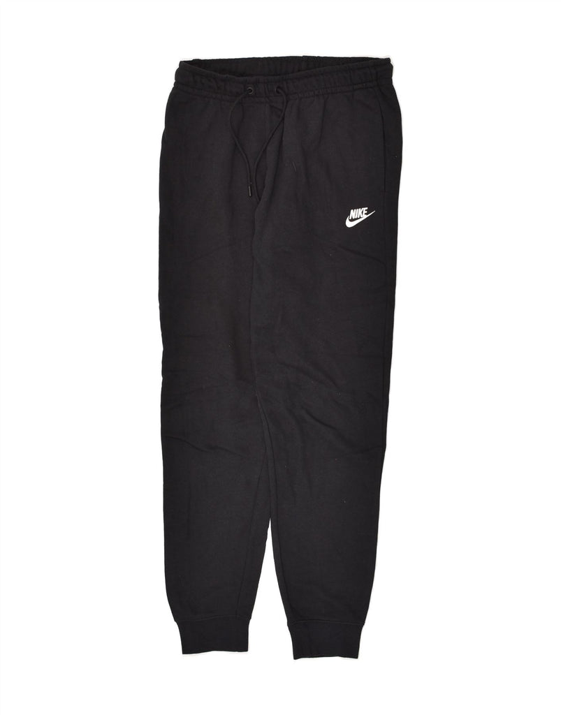 NIKE Mens Tracksuit Trousers Joggers Small Black Cotton | Vintage Nike | Thrift | Second-Hand Nike | Used Clothing | Messina Hembry 