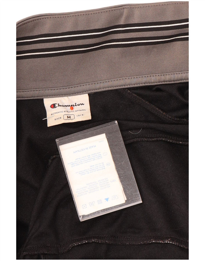 Champion Mens Tracksuit Top Jacket Medium Black Polyester