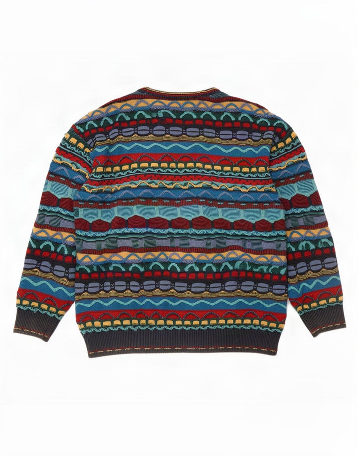 Florence Tricot Mens Crew Neck Jumper Sweater Medium Multicoloured