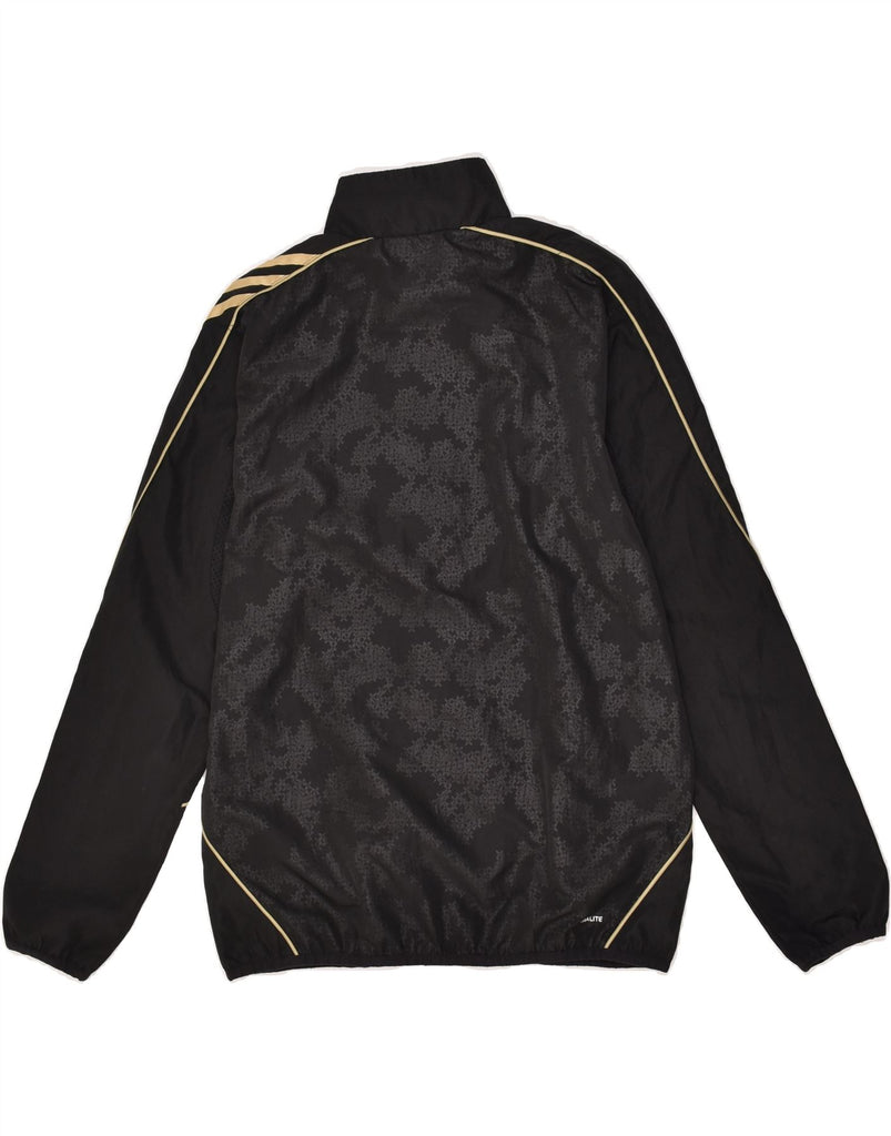 ADIDAS Boys Graphic Tracksuit Top Jacket 13-14 Years Black Geometric | Vintage Adidas | Thrift | Second-Hand Adidas | Used Clothing | Messina Hembry 