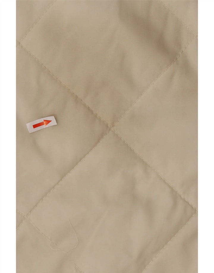 Maul Womens Oversized Quilted Gilet UK 6 XS Off White Polyamide