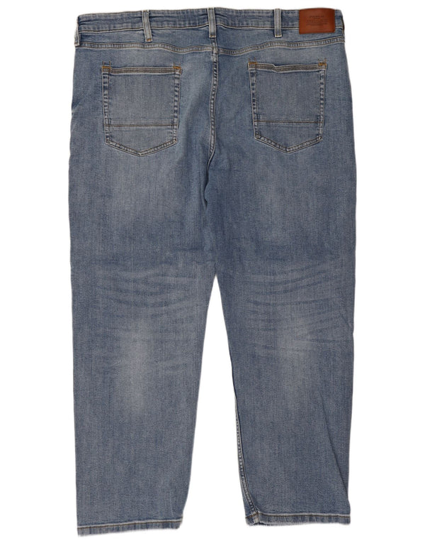 Marks & Spencer Womens High Waist Loose Jeans W42 L29 Blue Cotton