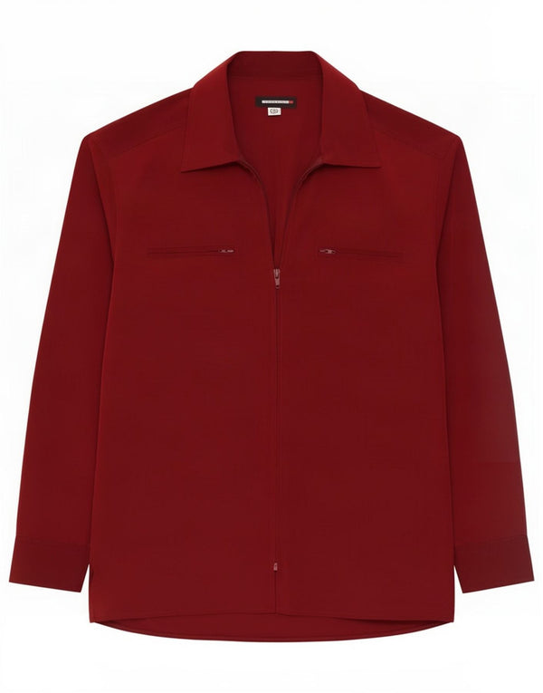 Specchio Mens Shirt Medium Burgundy