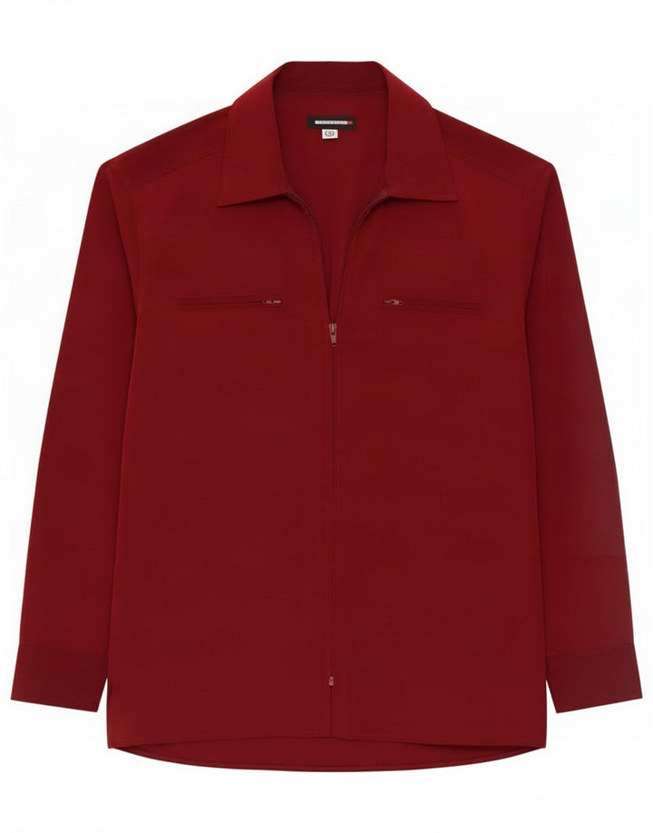 Specchio Mens Shirt Medium Burgundy