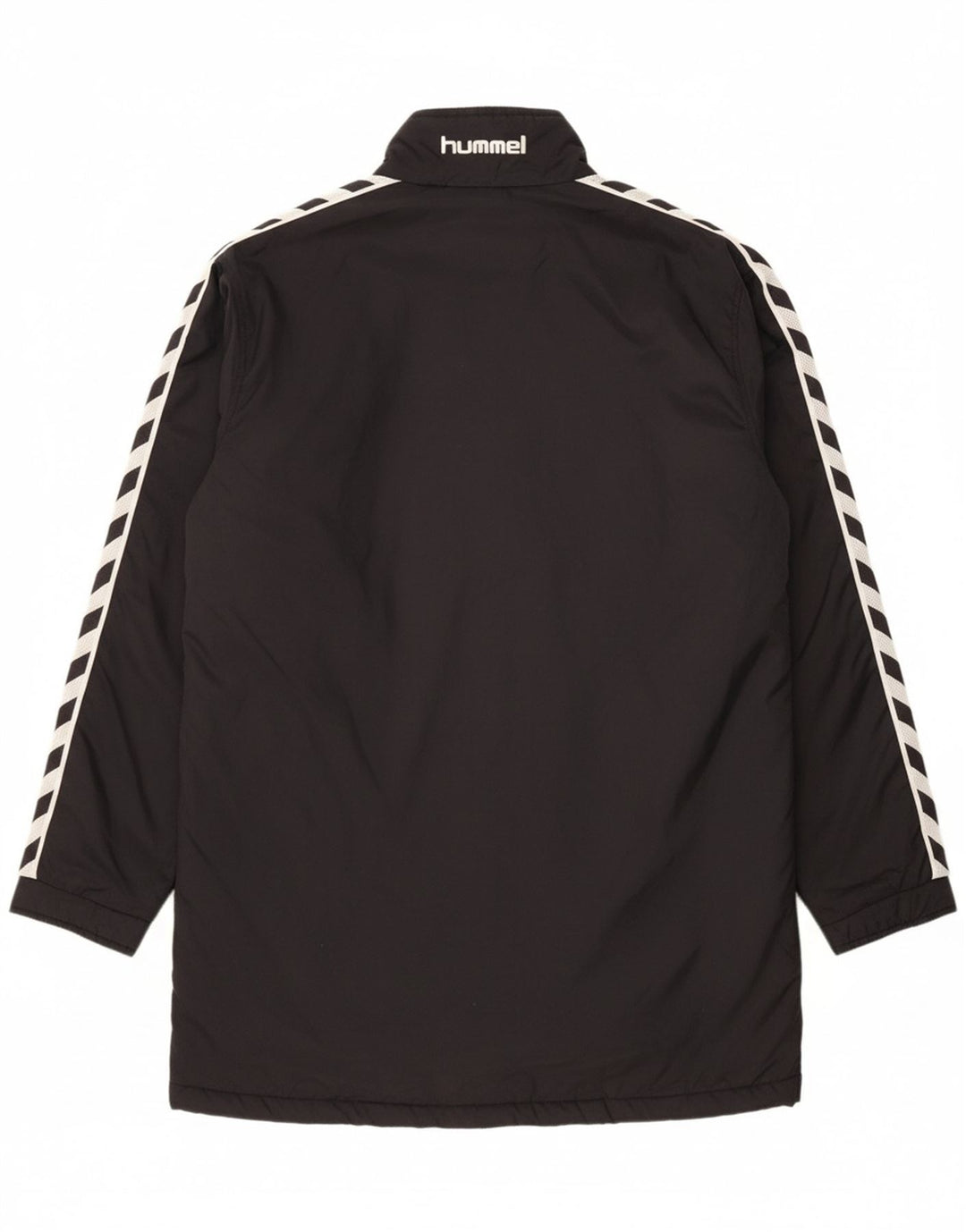 HUMMEL Mens Graphic Windbreaker Coat UK 42 XL Black Nylon