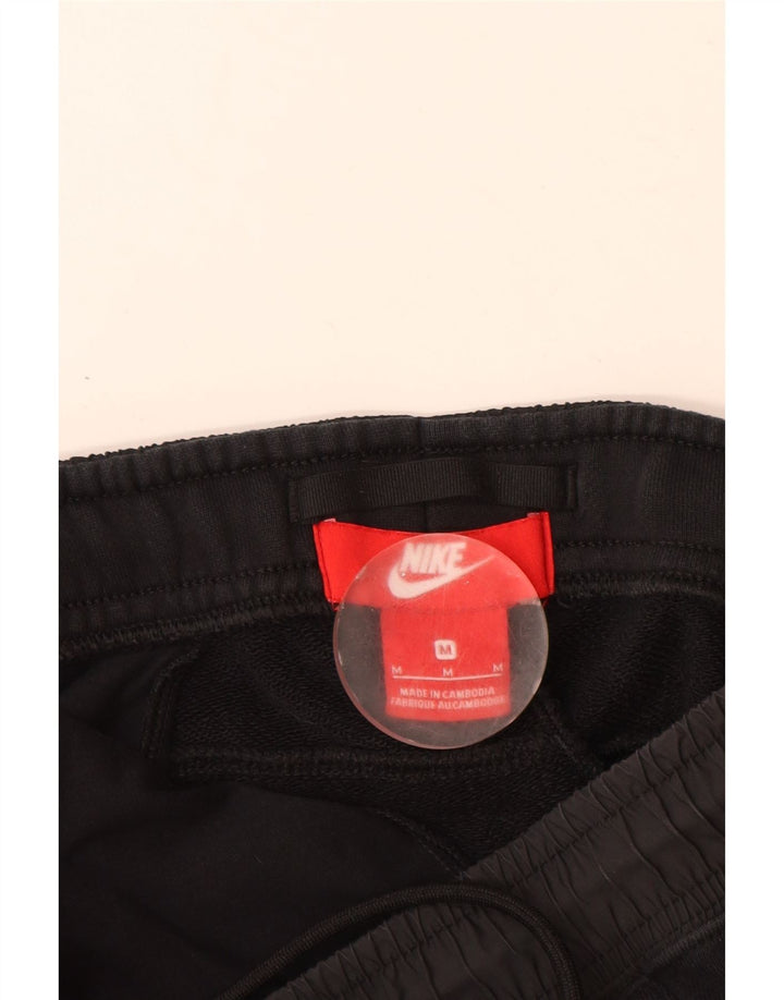 Nike Mens Tracksuit Trousers Joggers Medium  Black Cotton