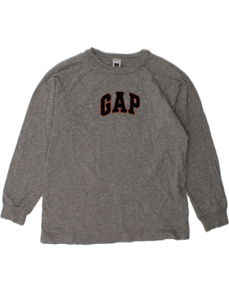 GAP Boys Graphic Top Long Sleeve 6-7 Years Small Grey Cotton | Vintage Gap | Thrift | Second-Hand Gap | Used Clothing | Messina Hembry 