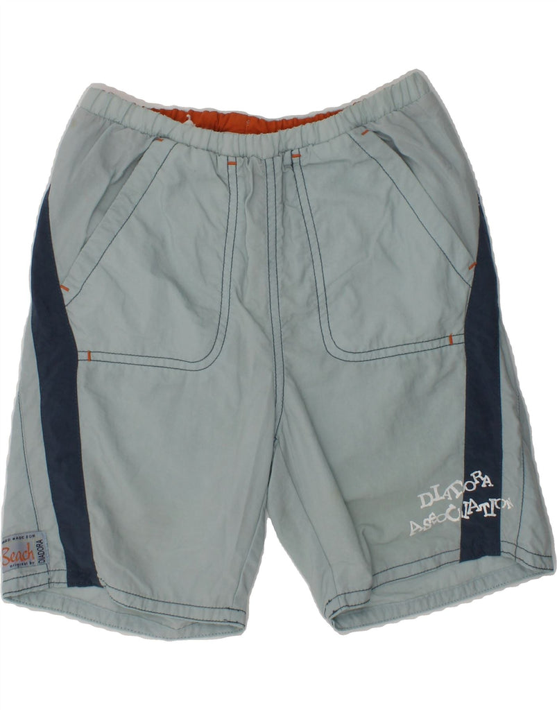 DIADORA Boys Sport Shorts 5-6 Years  Blue Polyamide | Vintage Diadora | Thrift | Second-Hand Diadora | Used Clothing | Messina Hembry 