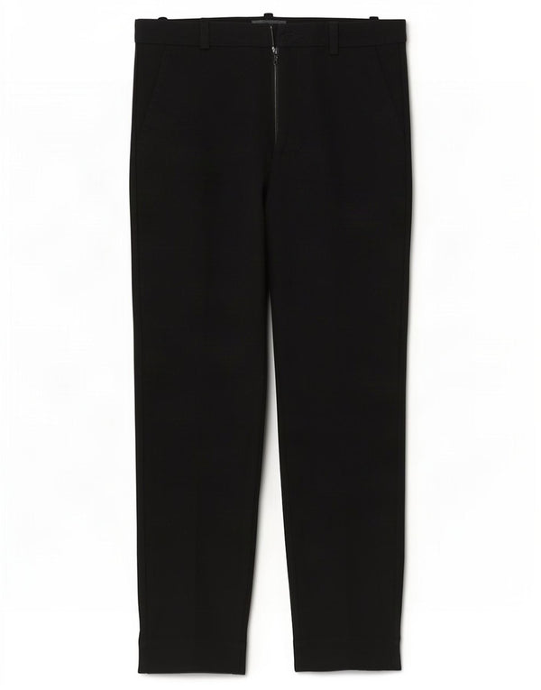 Zara Womens Tapered Chino Trousers EU 38 Small W28 L26 Black Cotton