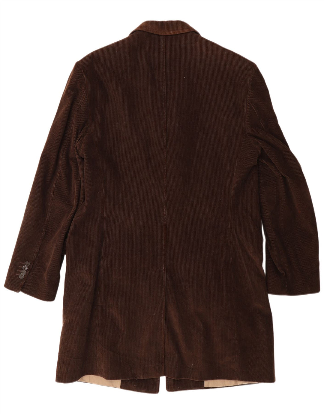 HENRY COTTONS Mens Corduroy Coat IT 56 3XL Brown Cotton