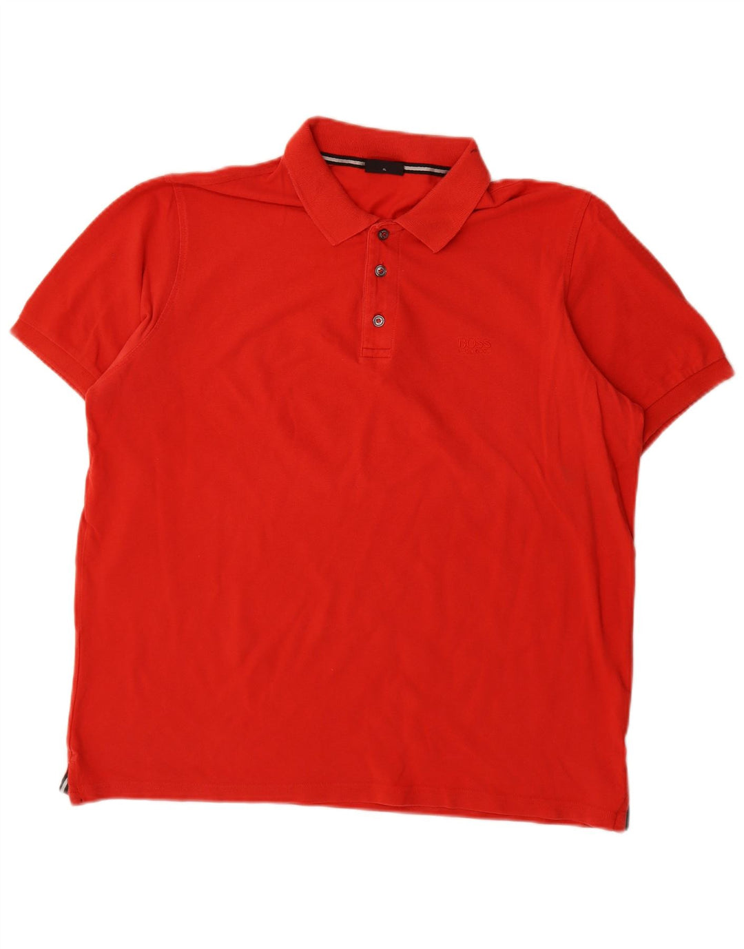 Hugo Boss Mens Polo Shirt XL Red Cotton