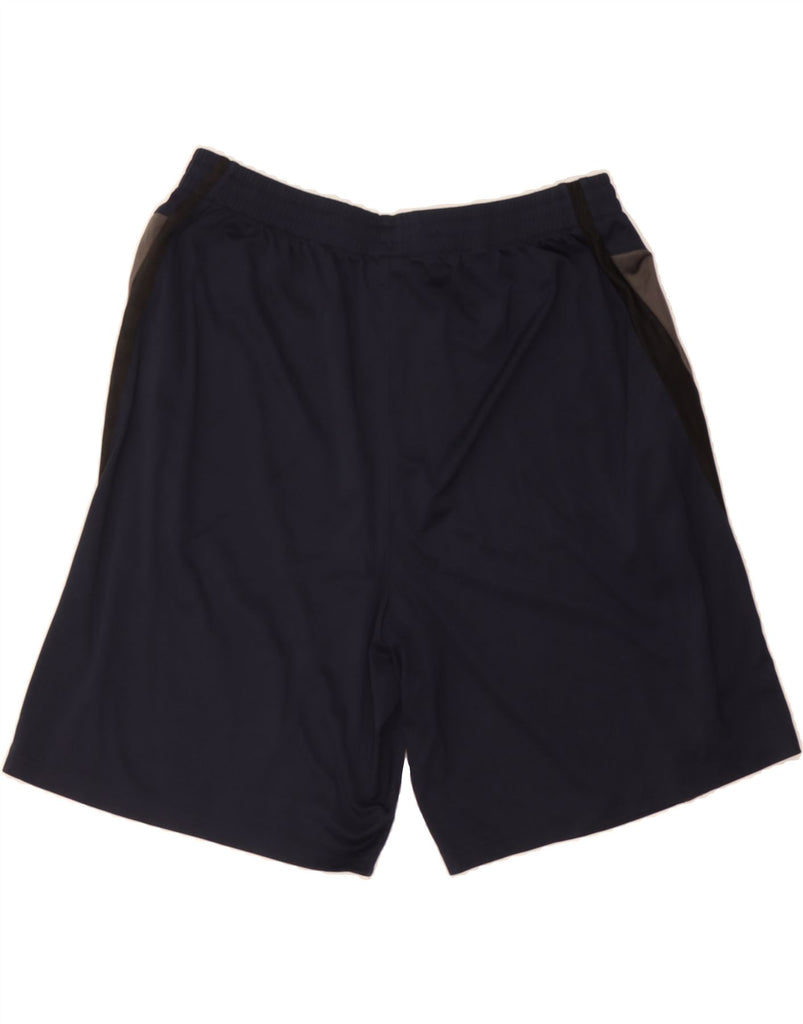 RUSSELL ATHLETIC Mens Sport Shorts XL  Navy Blue Colourblock Polyester Vintage Russell Athletic and Second-Hand Russell Athletic from Messina Hembry 