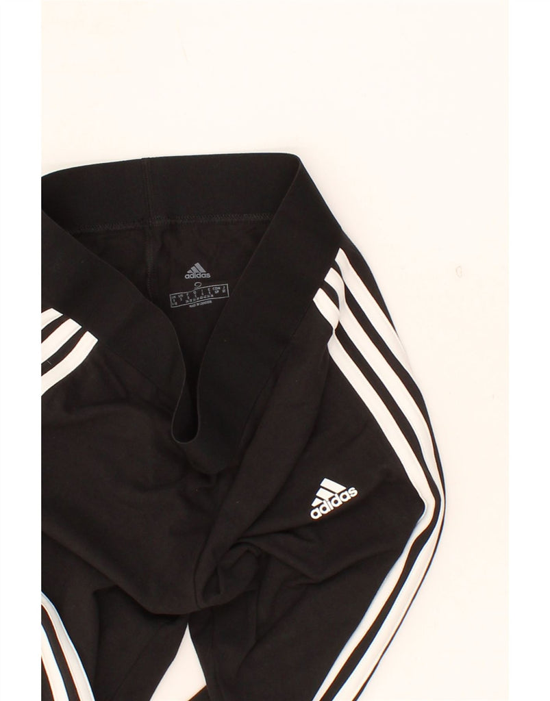ADIDAS Womens Leggings UK 10 Small  Black Cotton Vintage Adidas and Second-Hand Adidas from Messina Hembry 