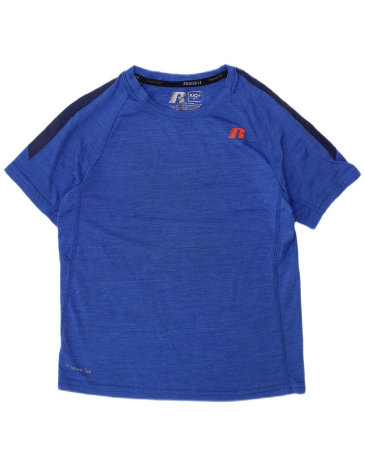 Russell Athletic Boys Dri-Power T-Shirt Top 6-7 Years Small Blue