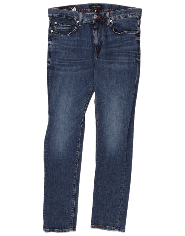 Tommy Hilfiger Mens Slim Jeans W32 L30 Blue Cotton
