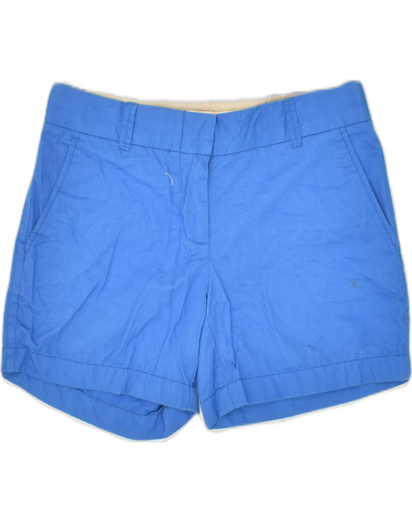 J. CREW Womens Broken In Chino Shorts US 00 2XS W30 Blue Cotton | Vintage J. Crew | Thrift | Second-Hand J. Crew | Used Clothing | Messina Hembry 