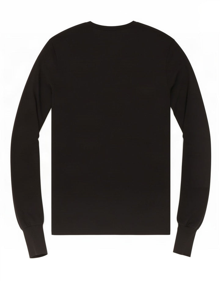 Zara Womens Long Sleeve Blouse Top UK 12 Medium Black Polyester