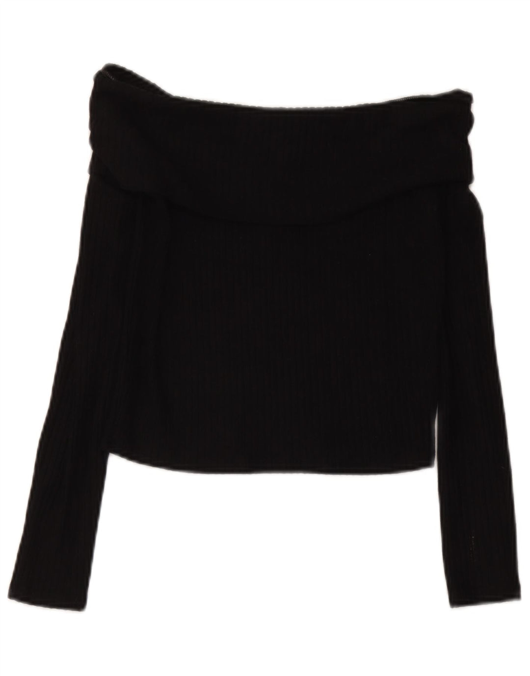 Marks & Spencer Girls Crop Off Shoulder Top 13-14 Years Black Viscose