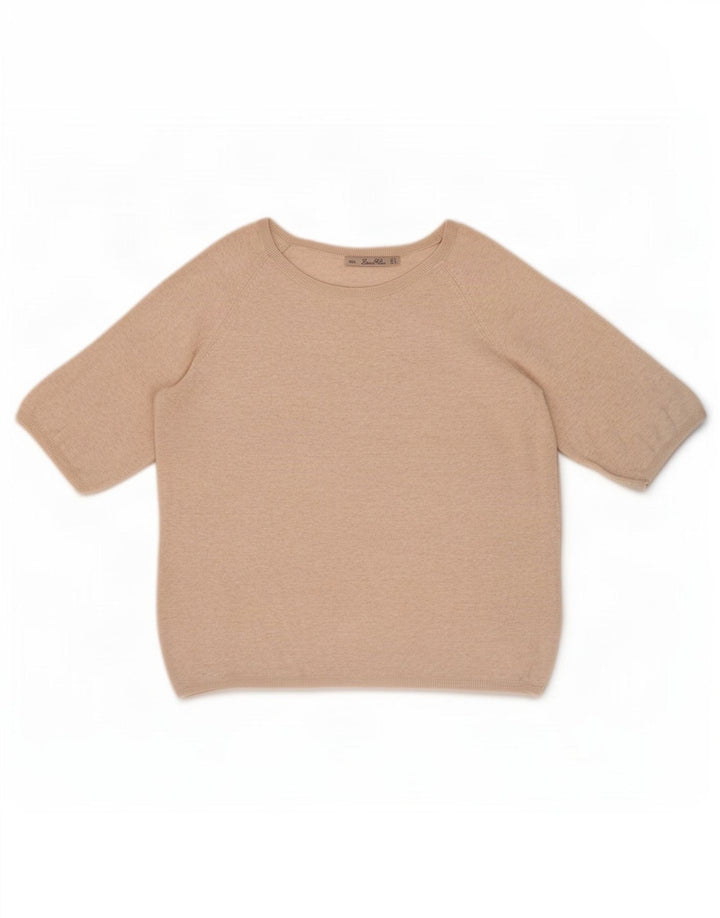 Zara Womens Oversized Blouse Top UK 10 Small Beige