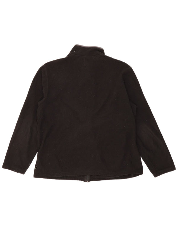 Marks & Spencer Mens Fleece Jacket UK 40 Large Black Polyester