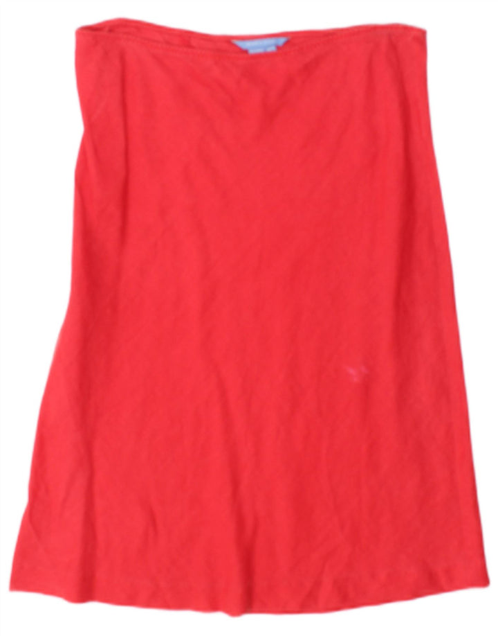 Zara Womens A-Line Skirt Medium W28 Red Ramie
