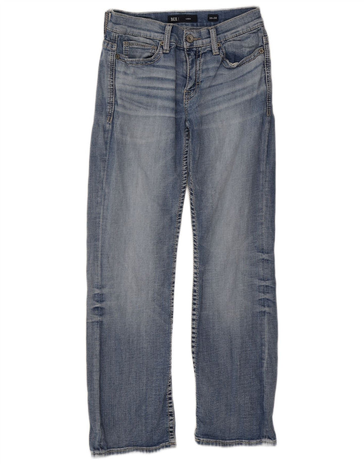 BKE Womens Aiden Straight Jeans W28 L30 Blue Cotton
