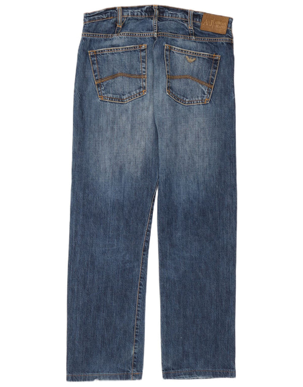 Armani Womens Straight Jeans W32 L29 Blue
