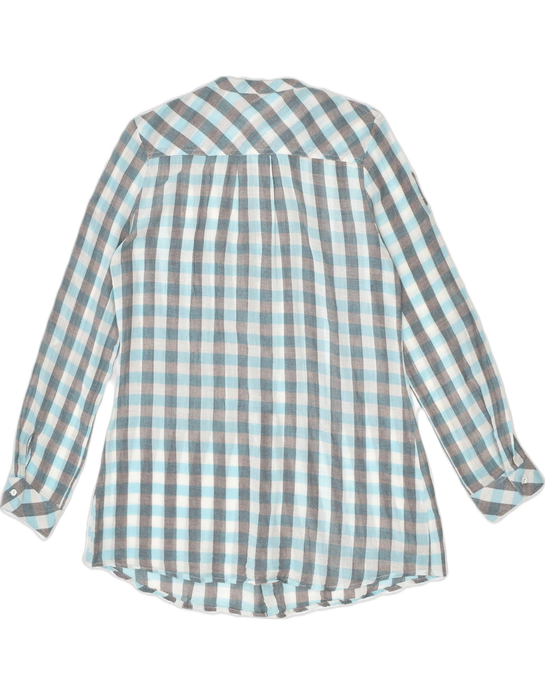 VINTAGE Womens Shirt Blouse UK 14 Medium Multicoloured Check | Vintage | Thrift | Second-Hand | Used Clothing | Messina Hembry 