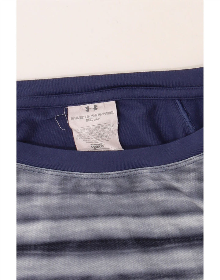 UNDER ARMOUR Womens Heat Gear Pullover Tracksuit Top UK 10 Small Navy Blue Vintage Under Armour and Second-Hand Under Armour from Messina Hembry 