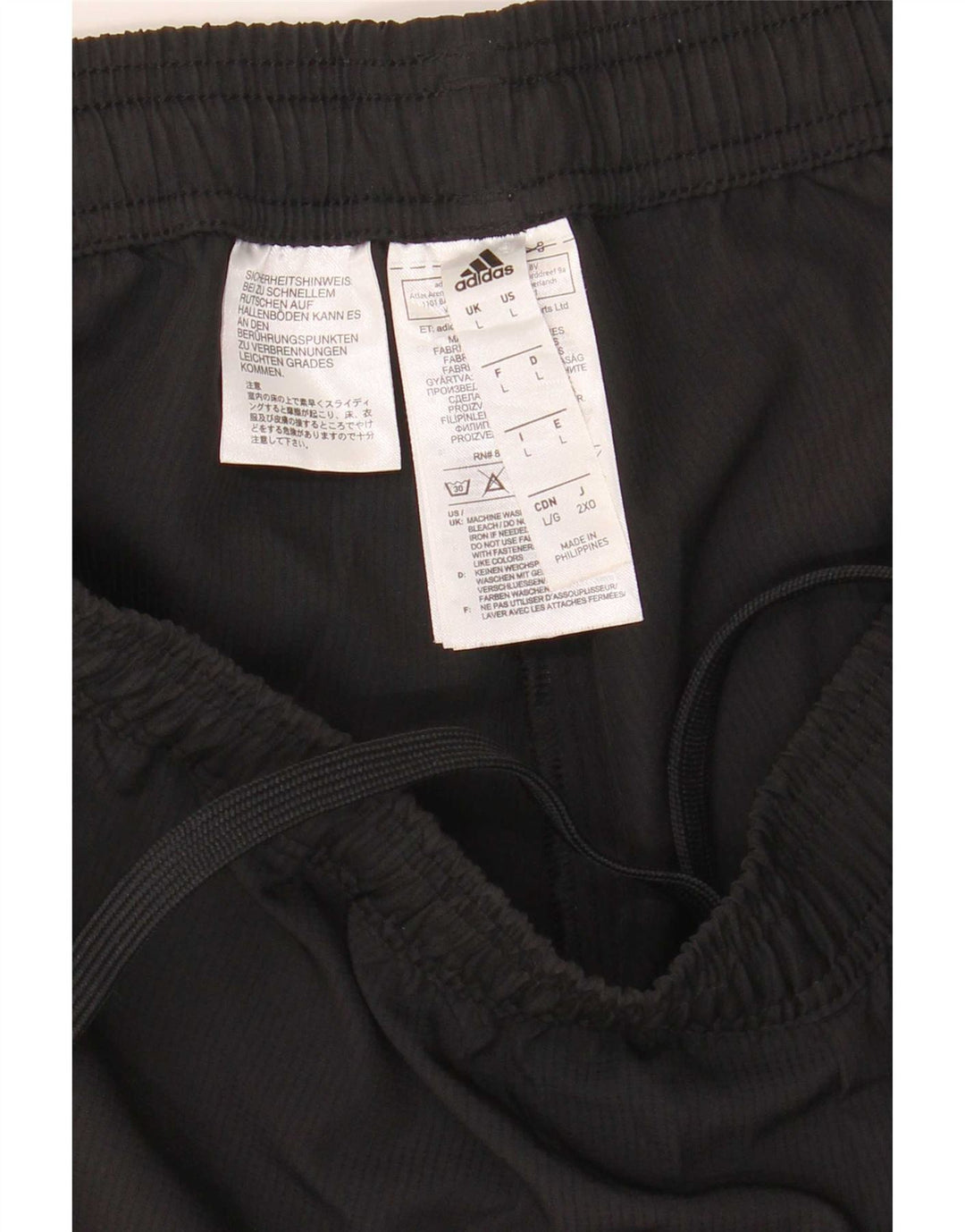 Adidas Mens Climalite Tracksuit Trousers Large Black Polyester