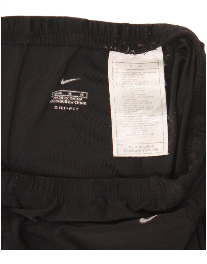 Nike Womens Leggings US 8/10  Medium Black Polyester